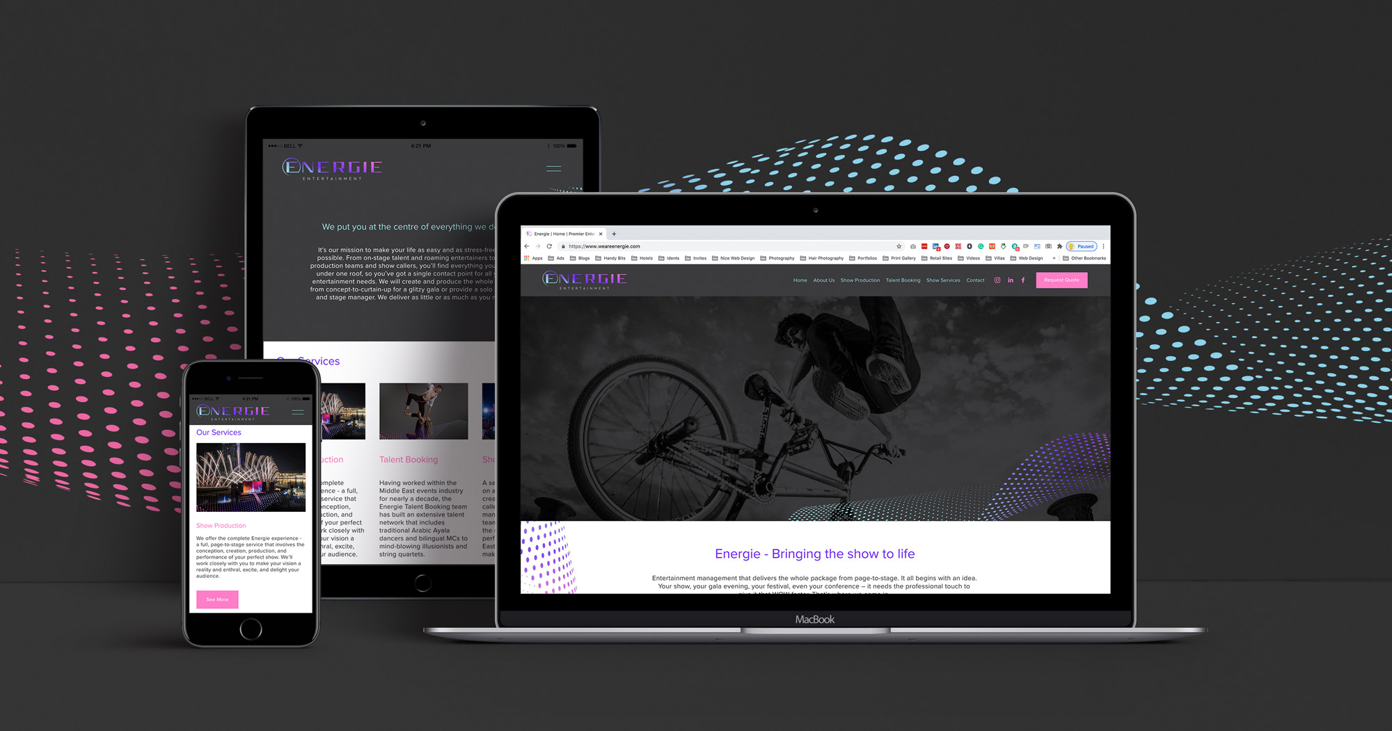 energie-entertainment-website-design