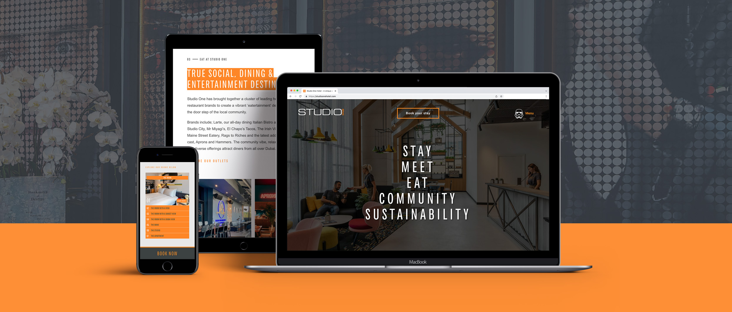 Studio One Hotel Website Design Dubai