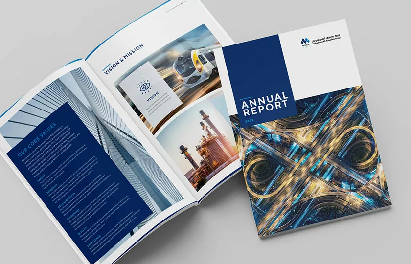 Annual report design Dubai